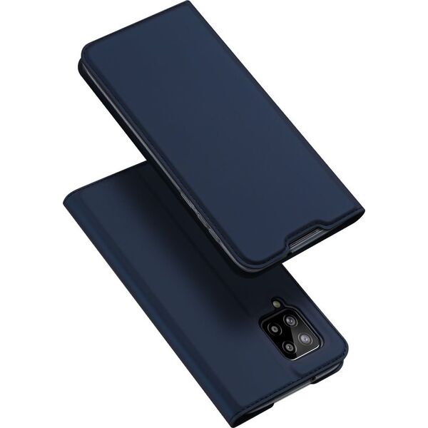 Dux Ducis Etui SAMSUNG GALAXY A42 5G z klapką Dux Ducis skórzane Skin Leather granatowe