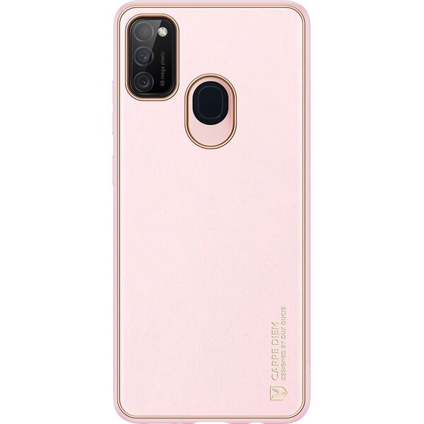 Dux Ducis Dux Ducis Yolo eleganckie etui pokrowiec ze skóry ekologicznej Samsung Galaxy M30s różowy