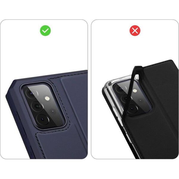 Dux Ducis DUX DUCIS Skin X kabura etui pokrowiec z klapką Samsung Galaxy A72 4G niebieski