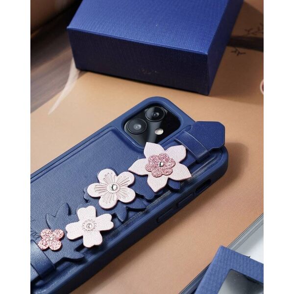 Kingxbar Kingxbar Sweet Series żelowe etui ozdobione oryginalnymi Kryształami Swarovskiego z podstawką iPhone 12 Pro Max czarny