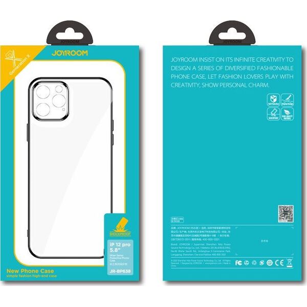 Joyroom Joyroom New Beauty Series ultra cienkie przezroczyste etui do iPhone 12 Pro Max przezroczysty (JR-BP744)