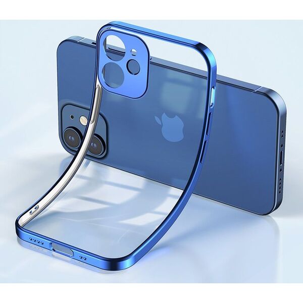 Joyroom Joyroom New Beauty Series ultra cienkie przezroczyste etui z metaliczną ramką do iPhone 12 Pro Max złoty (JR-BP744)