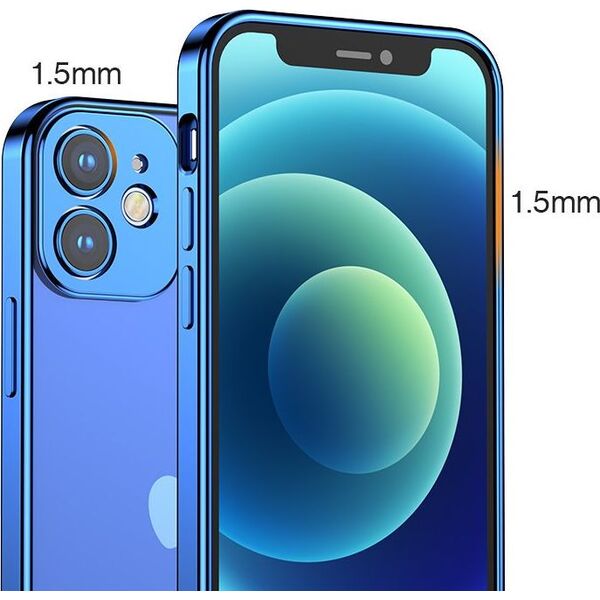 Joyroom Joyroom New Beauty Series ultra cienkie przezroczyste etui z metaliczną ramką do iPhone 12 Pro Max złoty (JR-BP744)