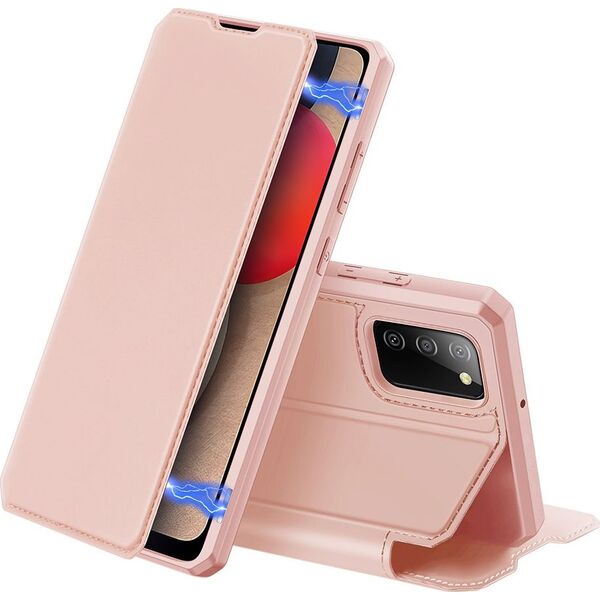 Hurtel DUX DUCIS Skin X kabura etui pokrowiec z klapką Samsung Galaxy A02s EU różowy