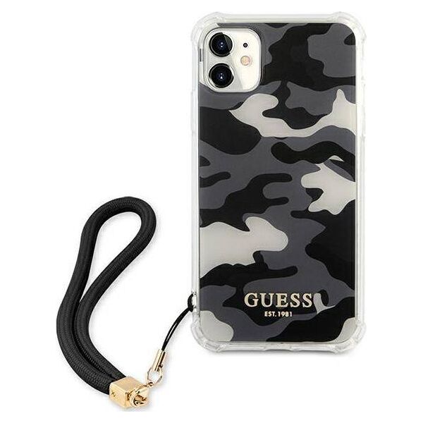 Guess Guess GUHCN61KSARBK iPhone 11 6,1" czarny/black hardcase Camo Collection