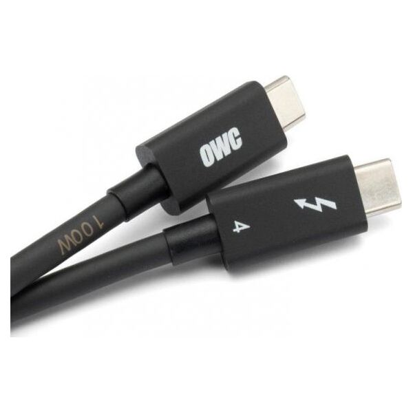 Kabel USB OWC USB-C - USB-C 2 m Czarny (OW-CBLTB4C2.0M)