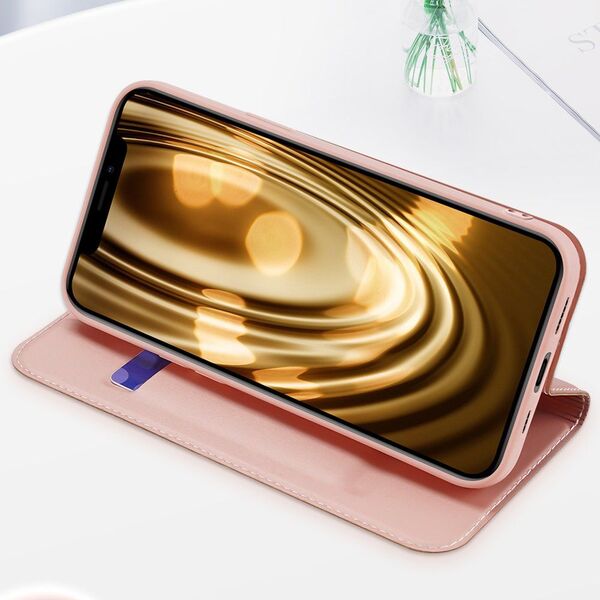 Dux Ducis Dux Ducis Skin Pro kabura etui pokrowiec z klapką iPhone 13 mini złoty