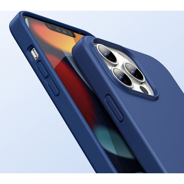 Ugreen Ugreen Protective Silicone Case gumowe elastyczne silikonowe etui pokrowiec iPhone 13 Pro Max niebieski