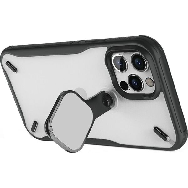 Nillkin Nillkin Cyclops Case wytrzymałe etui z osłoną na aparat i składaną podstawką iPhone 13 Pro Max czarny