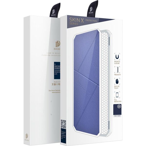 Dux Ducis DUX DUCIS Skin X kabura etui pokrowiec z klapką Samsung Galaxy A73 niebieski