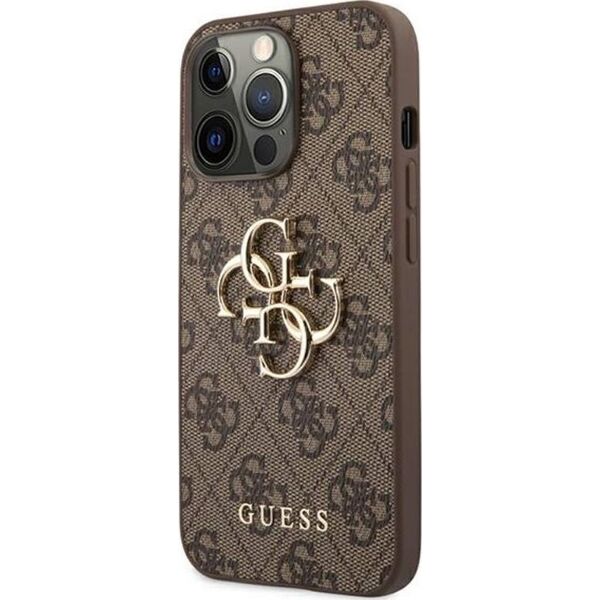 Guess Etui Guess GUHCP13X4GMGBR Apple iPhone 13 Pro Max brązowy/brown hardcase 4G Big Metal Logo