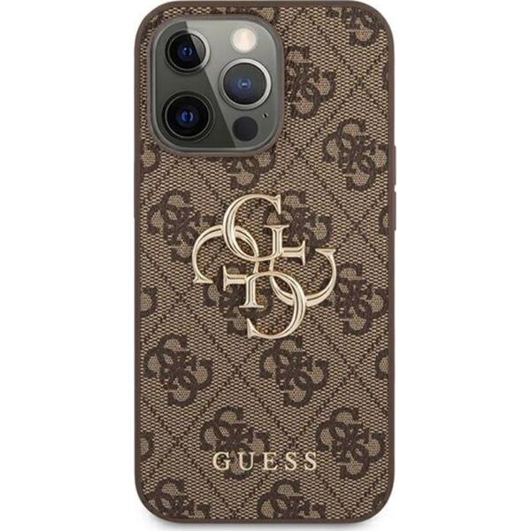 Guess Etui Guess GUHCP13X4GMGBR Apple iPhone 13 Pro Max brązowy/brown hardcase 4G Big Metal Logo