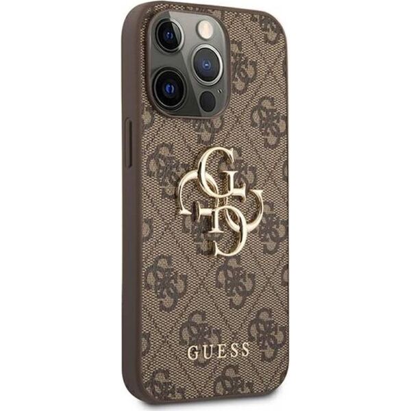 Guess Etui Guess GUHCP13X4GMGBR Apple iPhone 13 Pro Max brązowy/brown hardcase 4G Big Metal Logo