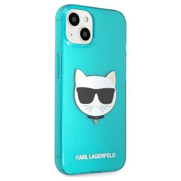 Karl Lagerfeld Etui Karl Lagerfeld KLHCP13SCHTRB Apple iPhone 13 mini niebieski/blue hardcase Glitter Choupette Fluo