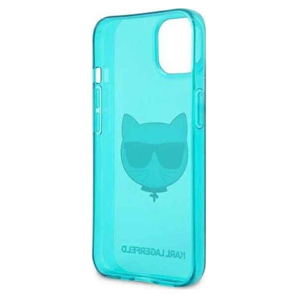 Karl Lagerfeld Etui Karl Lagerfeld KLHCP13SCHTRB Apple iPhone 13 mini niebieski/blue hardcase Glitter Choupette Fluo