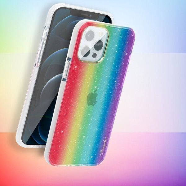 Kingxbar Kingxbar Ombre etui pokrowiec iPhone 12 Pro Max wielokolorowy