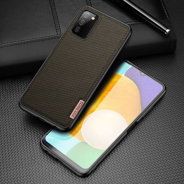 Dux Ducis Dux Ducis Fino etui pokrowiec pokryty nylonowym materiałem Samsung Galaxy A03s zielony