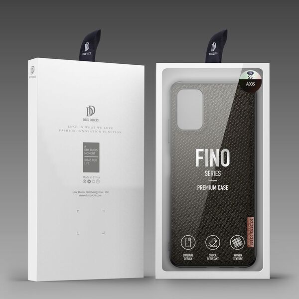 Dux Ducis Dux Ducis Fino etui pokrowiec pokryty nylonowym materiałem Samsung Galaxy A03s zielony