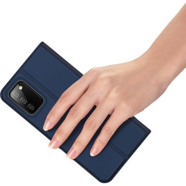Dux Ducis Etui SAMSUNG GALAXY A03S z klapką Dux Ducis skórzane Skin Leather granatowe