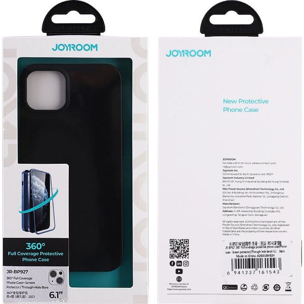 Joyroom Joyroom 360 Full Case etui pokrowiec do iPhone 13 Pro Max obudowa na tył i przód + szkło hartowane czerwony (JR-BP928 red)