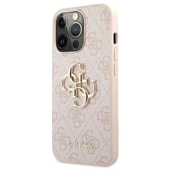 Guess Guess GUHCP13L4GMGPI iPhone 13 Pro / 13 6,1" różowy/pink hardcase 4G Big Metal Logo
