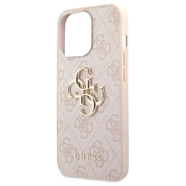 Guess Guess GUHCP13L4GMGPI iPhone 13 Pro / 13 6,1" różowy/pink hardcase 4G Big Metal Logo