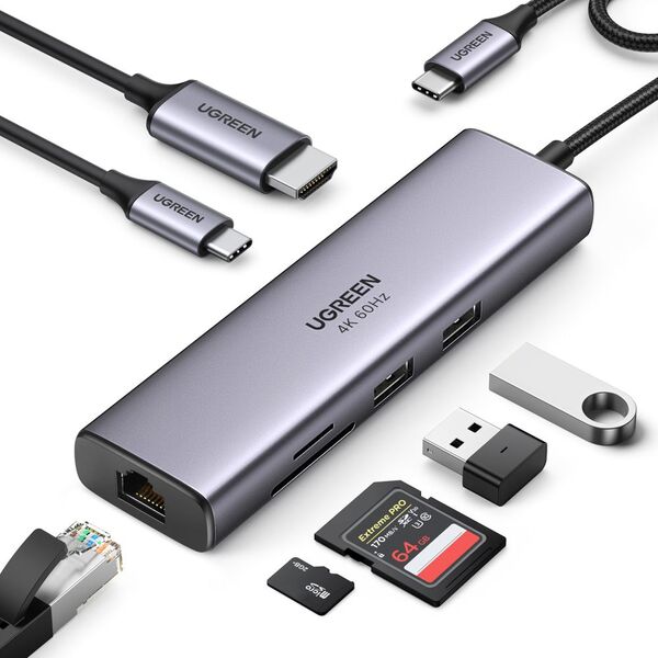 Stacja/replikator Ugreen USB-C (60515 CM512)