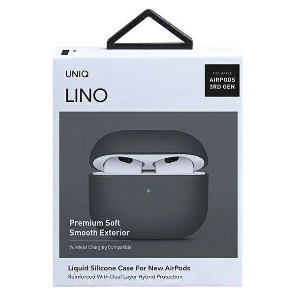 Uniq Etui ochronne Lino do Apple AirPods 3 szare