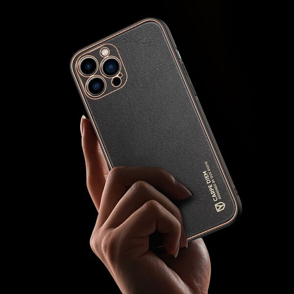 Dux Ducis Dux Ducis Yolo eleganckie etui pokrowiec ze skóry ekologicznej iPhone 13 Pro czerwony