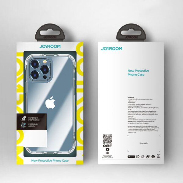 Joyroom Joyroom Defender Series etui pokrowiec do iPhone 13 Pro Max pancerna obudowa z haczykami podstawką przezroczysty (JR-BP956)