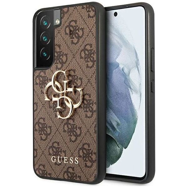 Guess Guess GUHCS22S4GMGBR S901 S22 brązowy/brown hardcase 4G Big Metal Logo