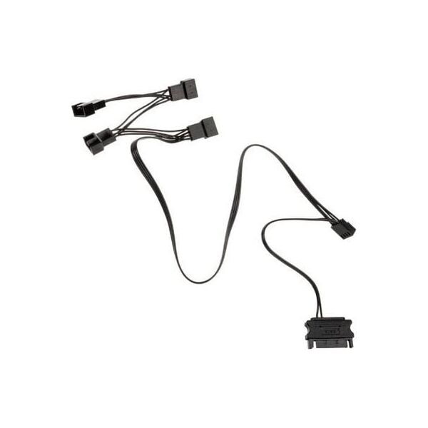 Kolink 4-pin + SATA - 4-pin x4, 0.35m, Μαύρο (PGW-AC-KOL-049)