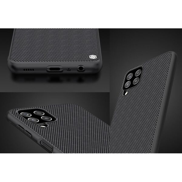 Nillkin Nillkin Textured Case wytrzymałe wzmocnione etui z żelową ramką i nylonem na tyle Samsung Galaxy A22 4G czarny