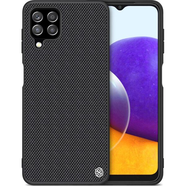 Nillkin Nillkin Textured Case wytrzymałe wzmocnione etui z żelową ramką i nylonem na tyle Samsung Galaxy A22 4G czarny
