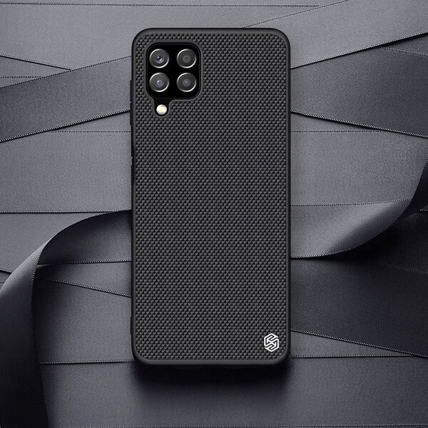 Nillkin Nillkin Textured Case wytrzymałe wzmocnione etui z żelową ramką i nylonem na tyle Samsung Galaxy A22 4G czarny