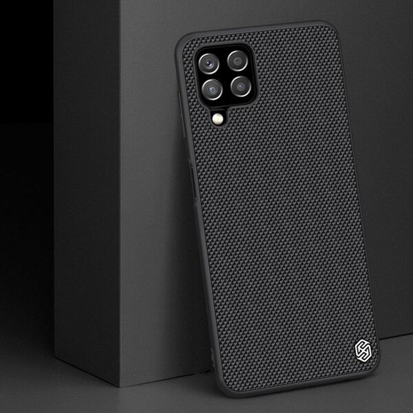 Nillkin Nillkin Textured Case wytrzymałe wzmocnione etui z żelową ramką i nylonem na tyle Samsung Galaxy A22 4G czarny