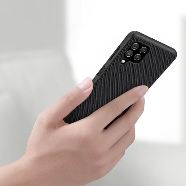 Nillkin Nillkin Textured Case wytrzymałe wzmocnione etui z żelową ramką i nylonem na tyle Samsung Galaxy A22 4G czarny