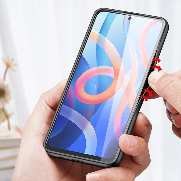 Dux Ducis Dux Ducis Fino etui pokrowiec pokryty nylonowym materiałem Poco M4 Pro 5G czarny