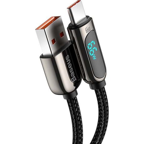 Kabel USB Baseus USB-A - USB-C 1 m Czarny (CASX020001)