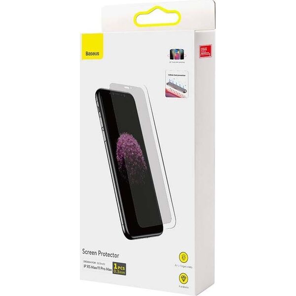 Baseus Szkło hartowane z filtrem prywatyzującym 0.3mm Baseus do iPhone XS Max / 11 Pro Max