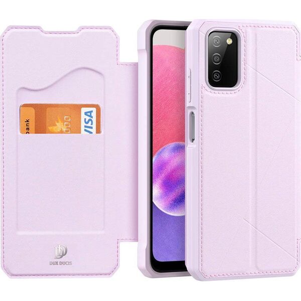 Dux Ducis DUX DUCIS Skin X kabura etui pokrowiec z klapką Samsung Galaxy A03s różowy