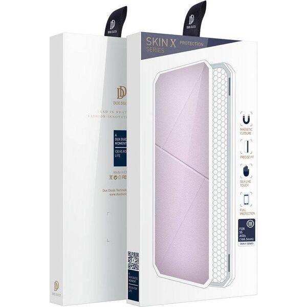 Dux Ducis DUX DUCIS Skin X kabura etui pokrowiec z klapką Samsung Galaxy A03s różowy