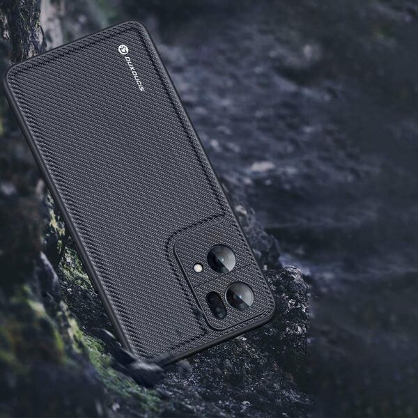 Dux Ducis Dux Ducis Fino etui pokrowiec pokryty nylonowym materiałem Oppo Reno7 Pro 5G czarny
