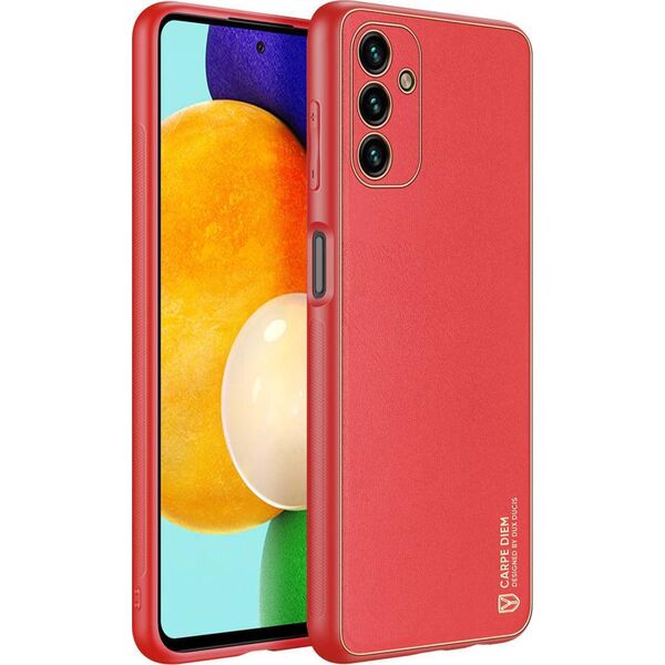 Dux Ducis Dux Ducis Yolo eleganckie etui pokrowiec ze skóry ekologicznej Samsung Galaxy A13 5G czerwony