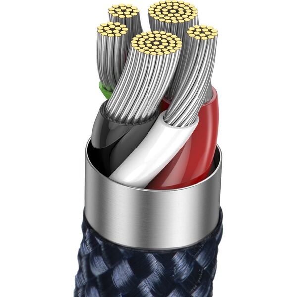 Kabel USB Baseus USB-C - Lightning 1 m Niebieski (CATS000003)