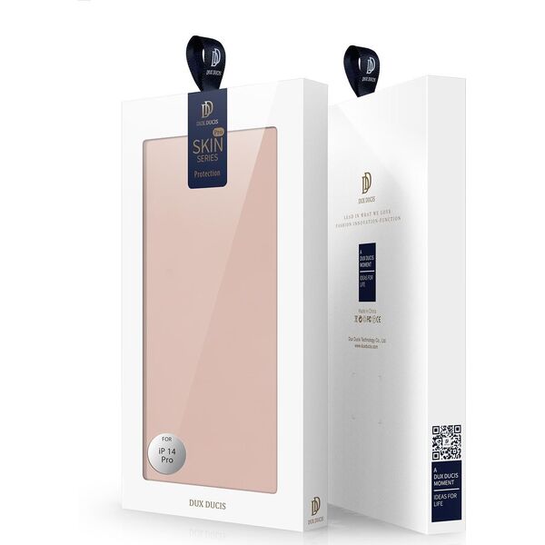 Dux Ducis Dux Ducis Skin Pro kabura etui pokrowiec z klapką iPhone 14 Pro różowy