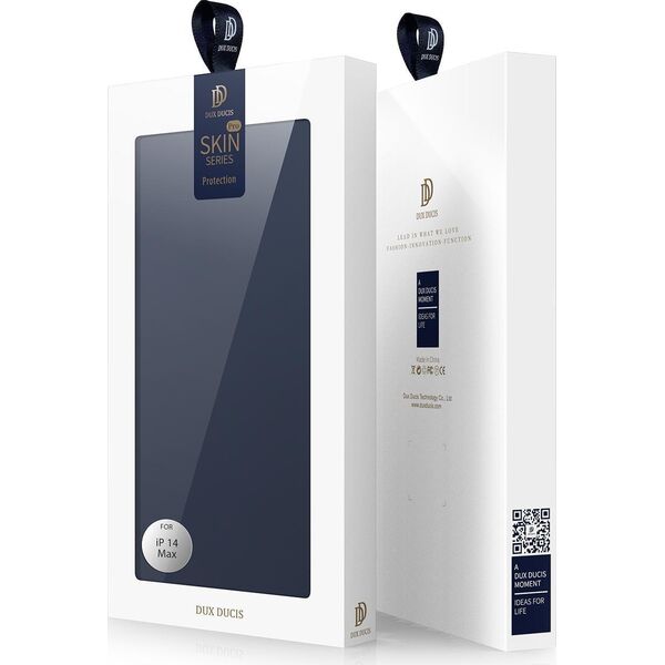 Dux Ducis Dux Ducis Skin Pro kabura etui pokrowiec z klapką iPhone 14 Max niebieski