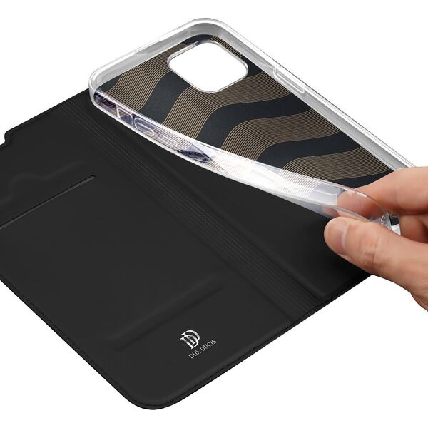 Dux Ducis Dux Ducis Skin Pro kabura etui pokrowiec z klapką iPhone 14 Max czarny