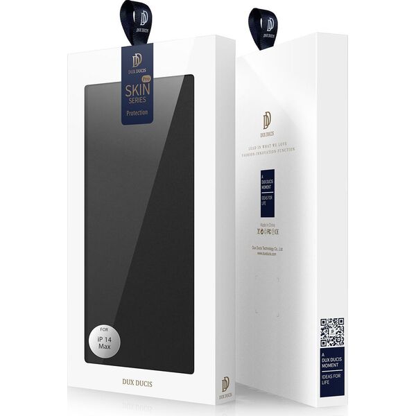 Dux Ducis Dux Ducis Skin Pro kabura etui pokrowiec z klapką iPhone 14 Max czarny