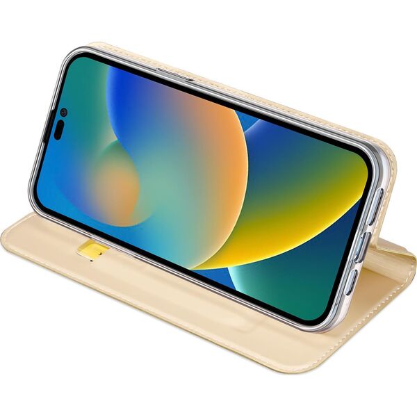 Dux Ducis Dux Ducis Skin Pro kabura etui pokrowiec z klapką iPhone 14 Pro złoty